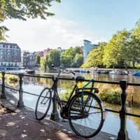 Canal view with bike