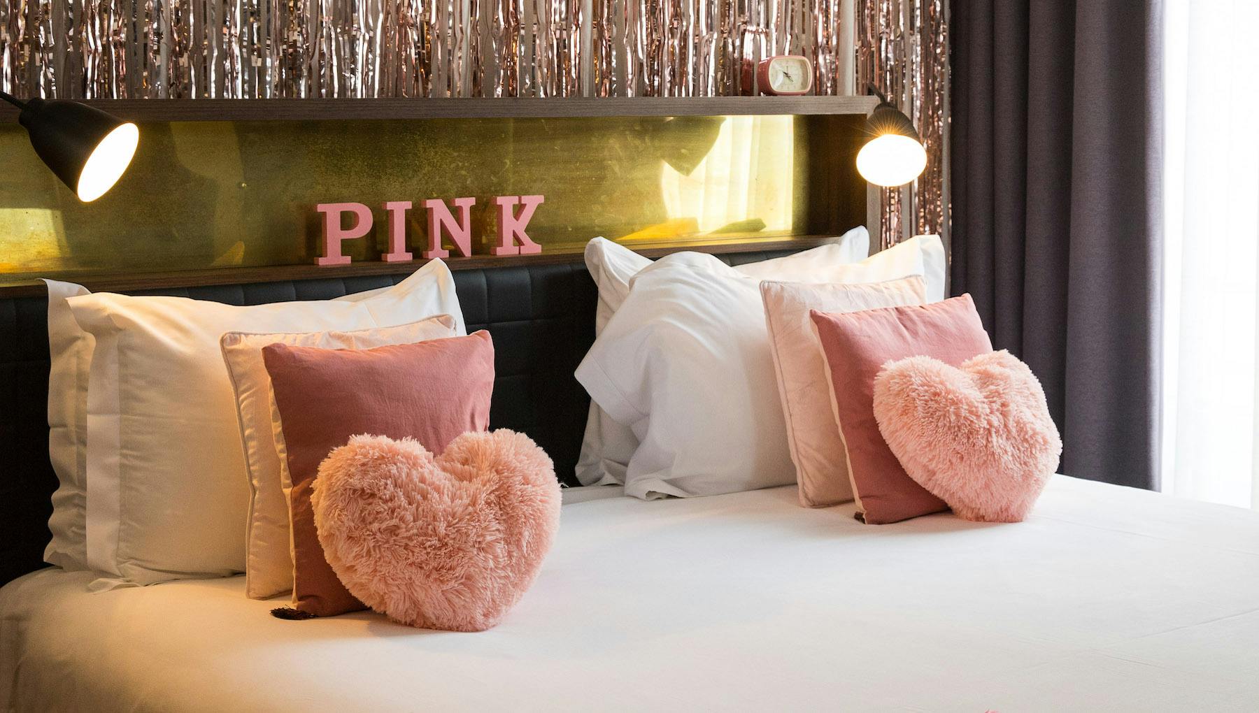 INK Hotel Amsterdam colours pink during pride week