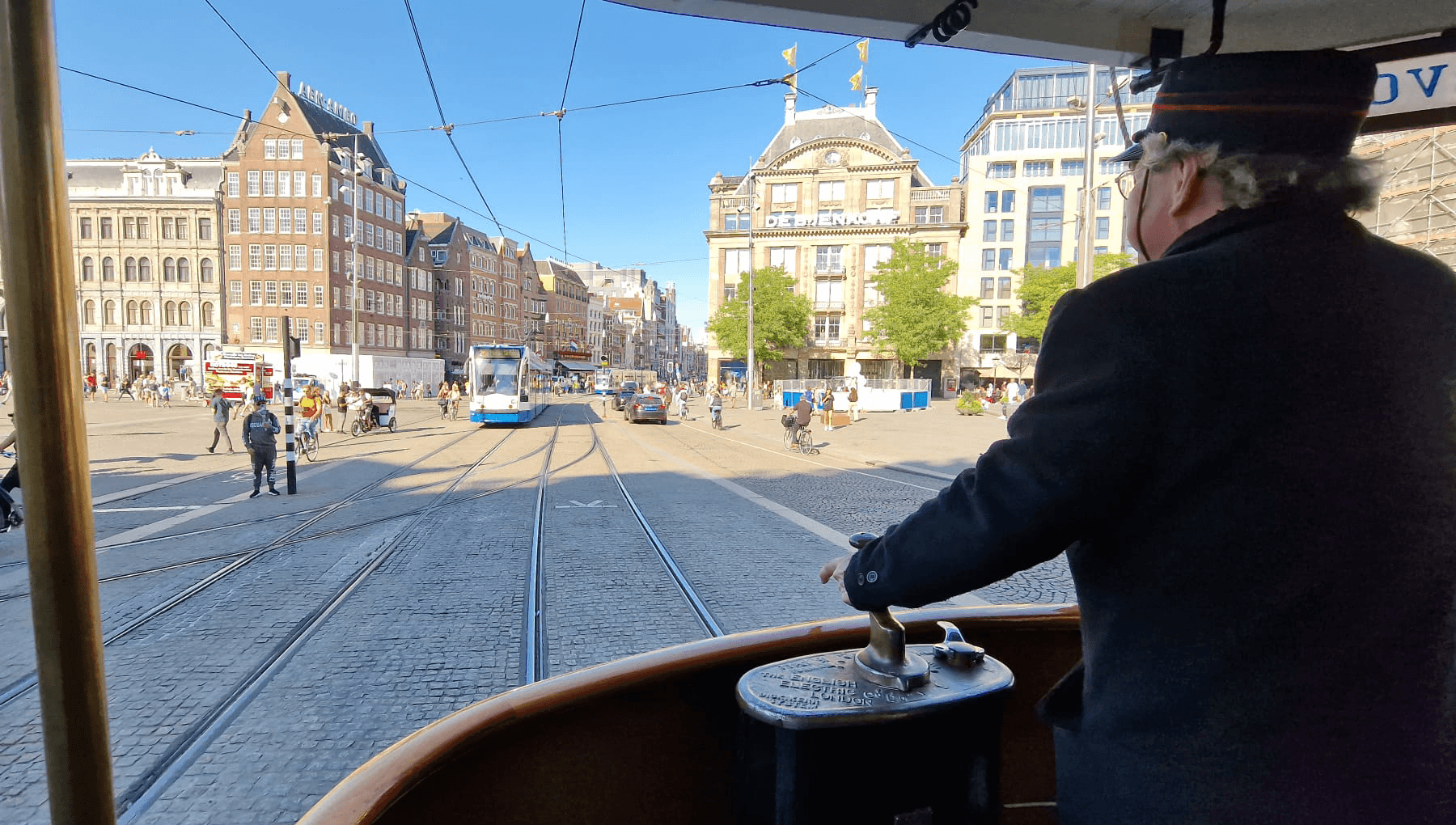 Crocus rides with museum streetcars