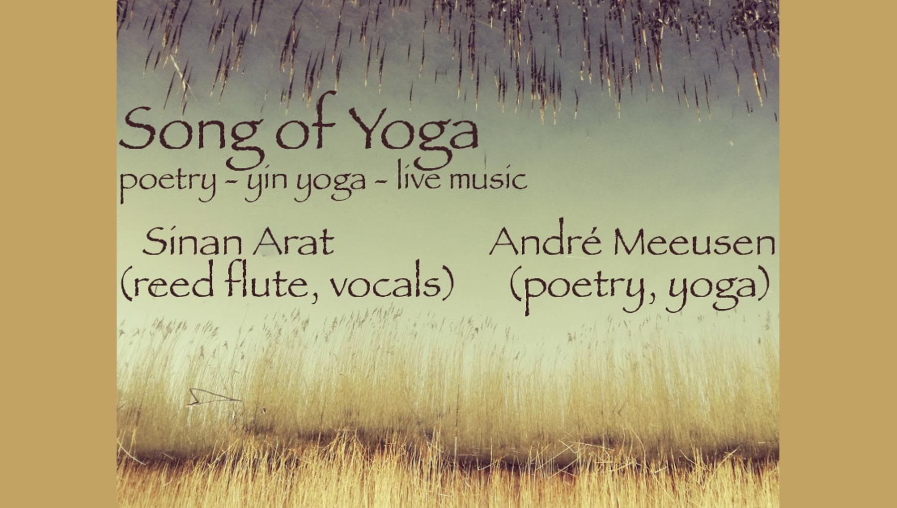 Yoga concert | live muziek, poëzie & yin yoga met Sinan Arat