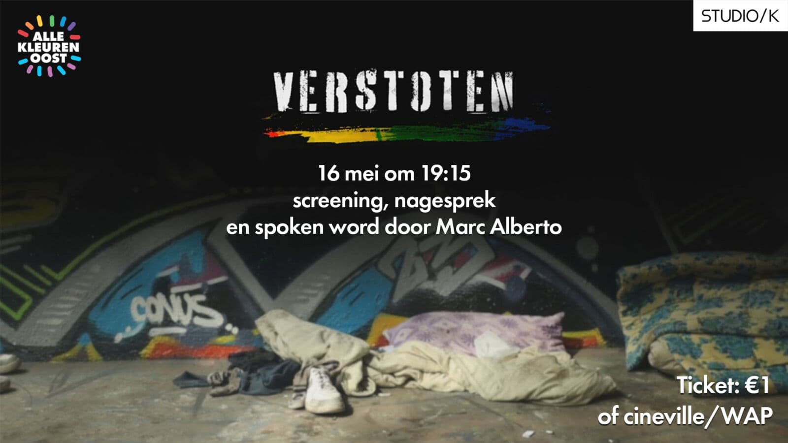 Lezing en film Verstoten - i.s.m. Alle Kleuren Oost