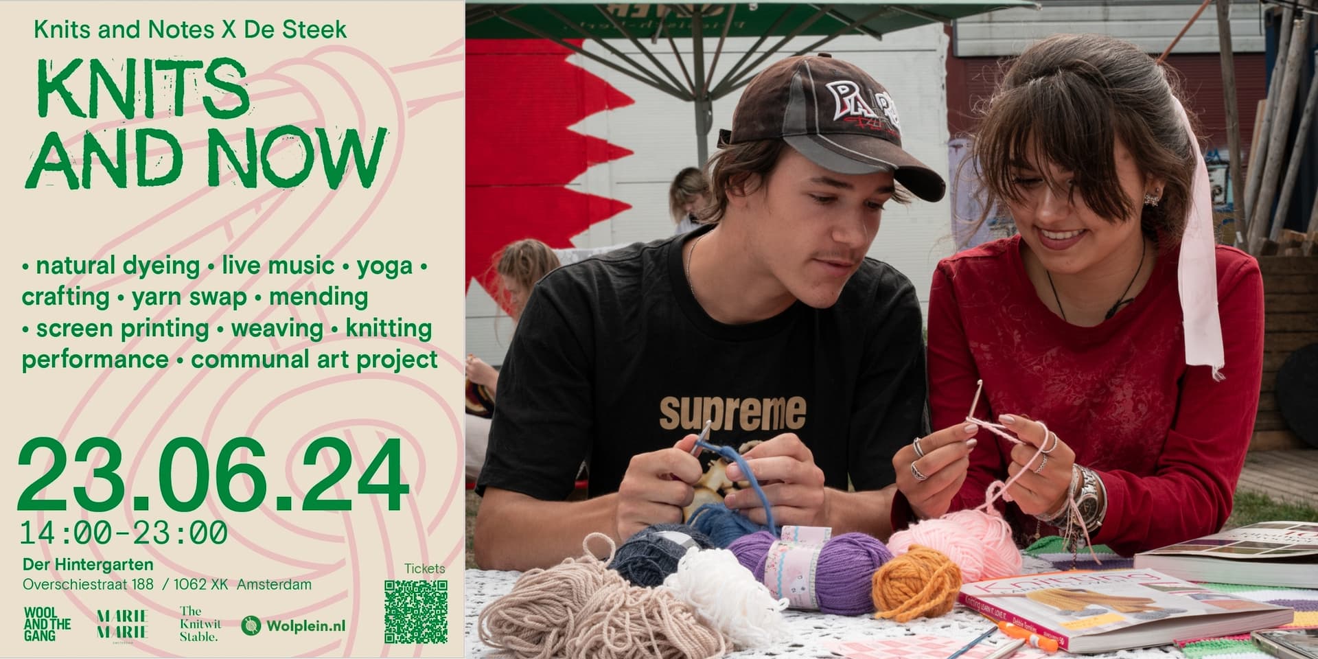 Knits and Now - craft en muziek event