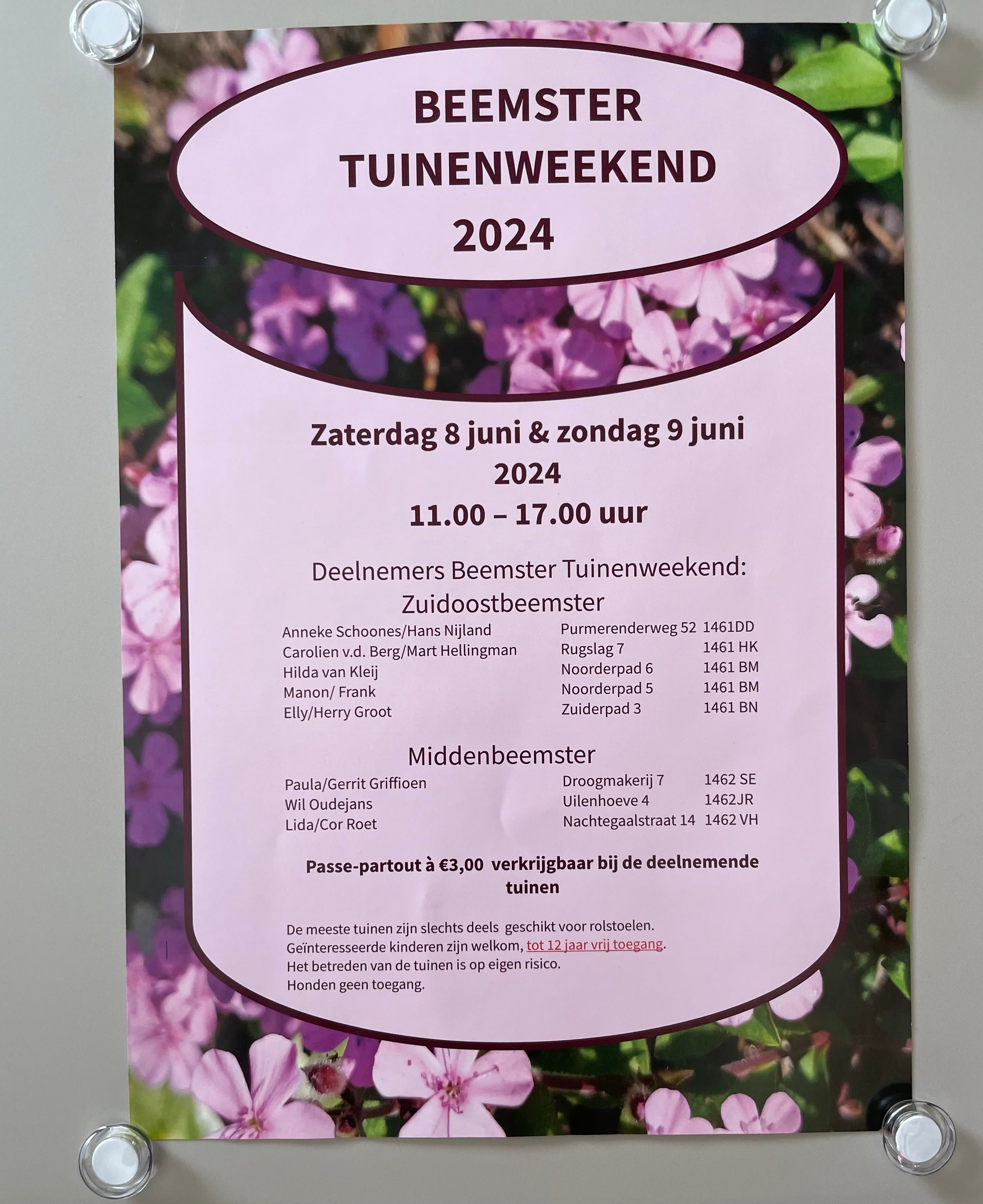 Beemster tuinenweekend