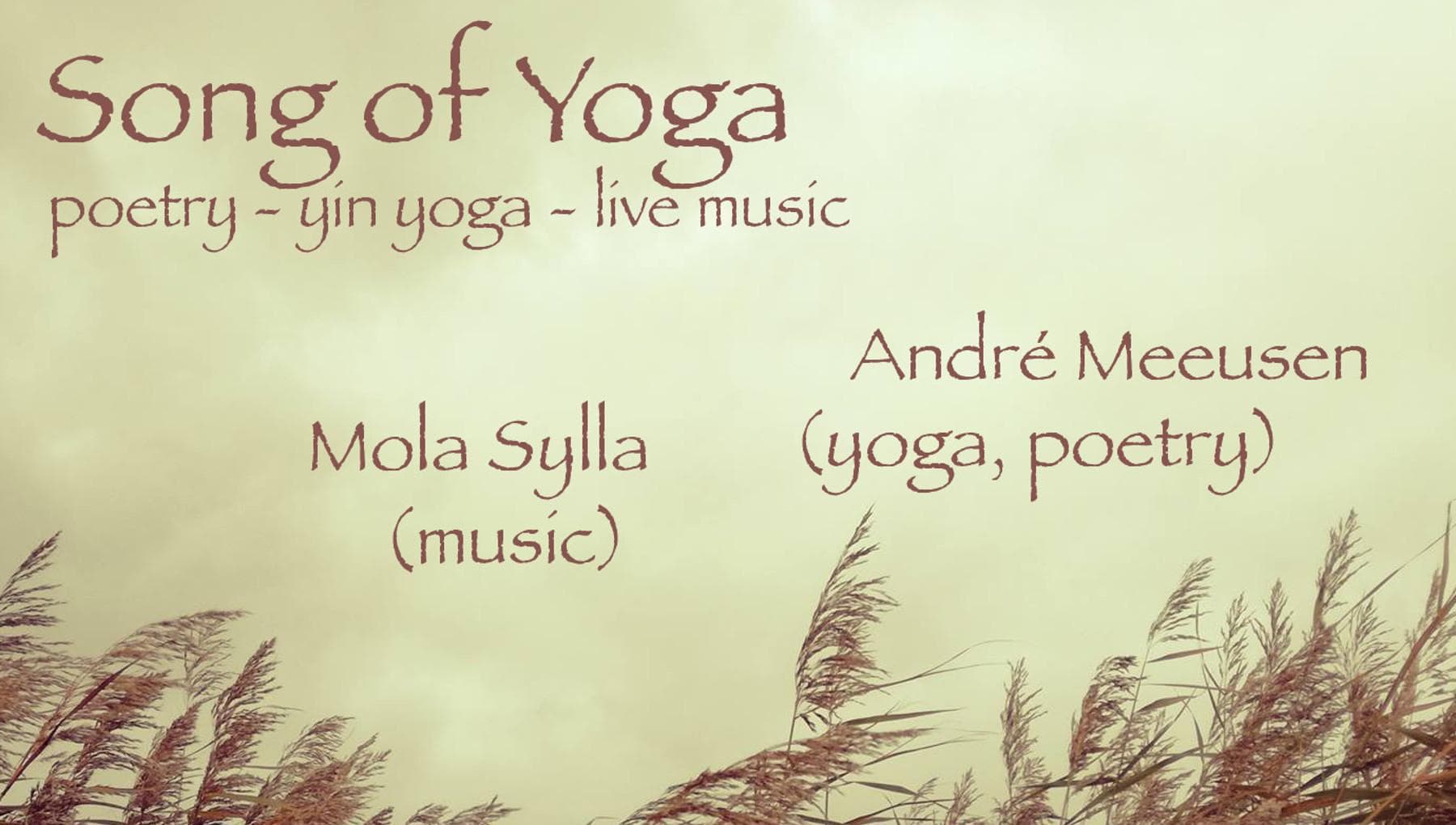 Yogaconcert | poëzie, yin yoga & live muziek met Mola Sylla