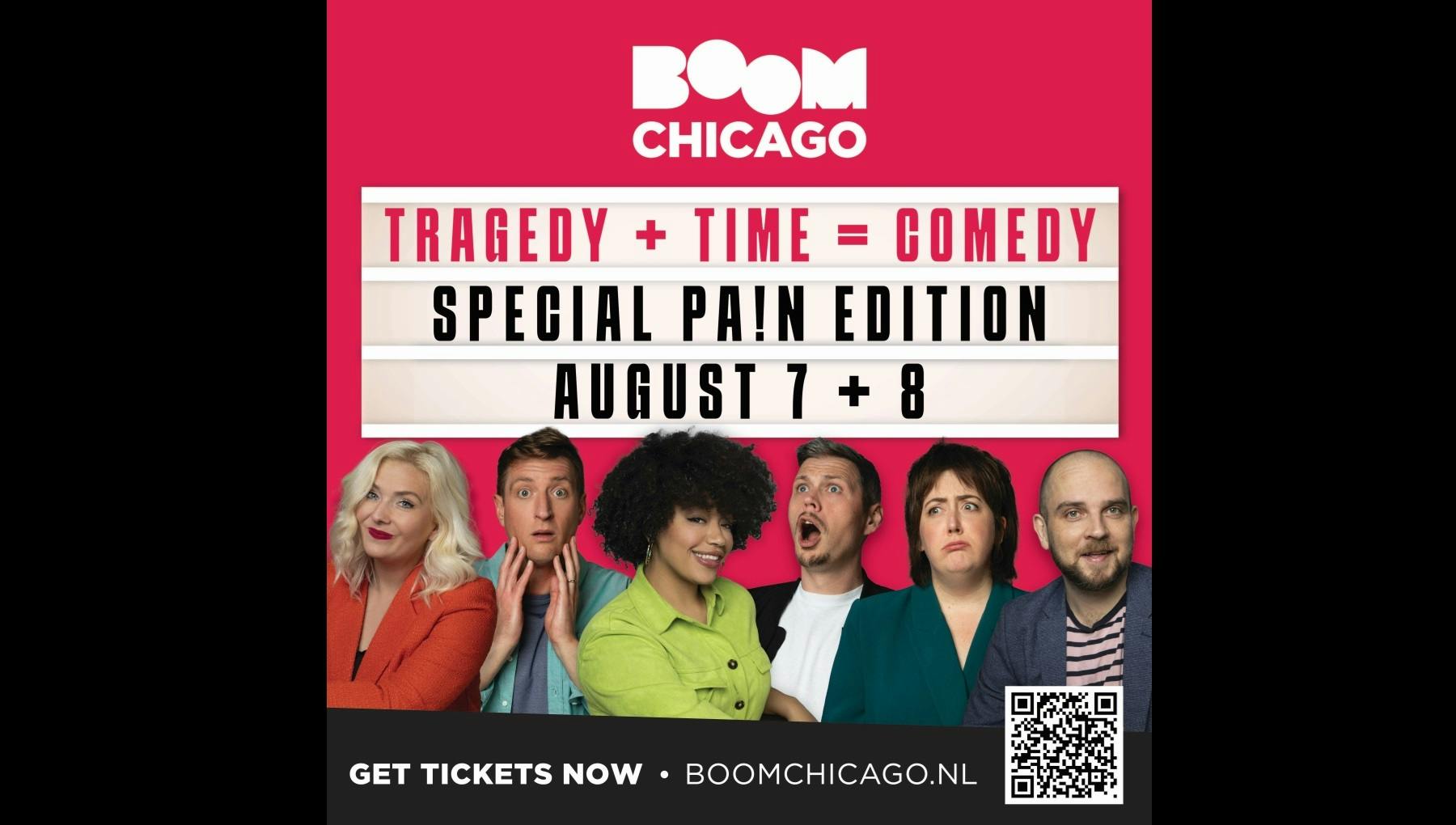 Comedy show: Boom Chicago: Tragedy + Time = Comedy
