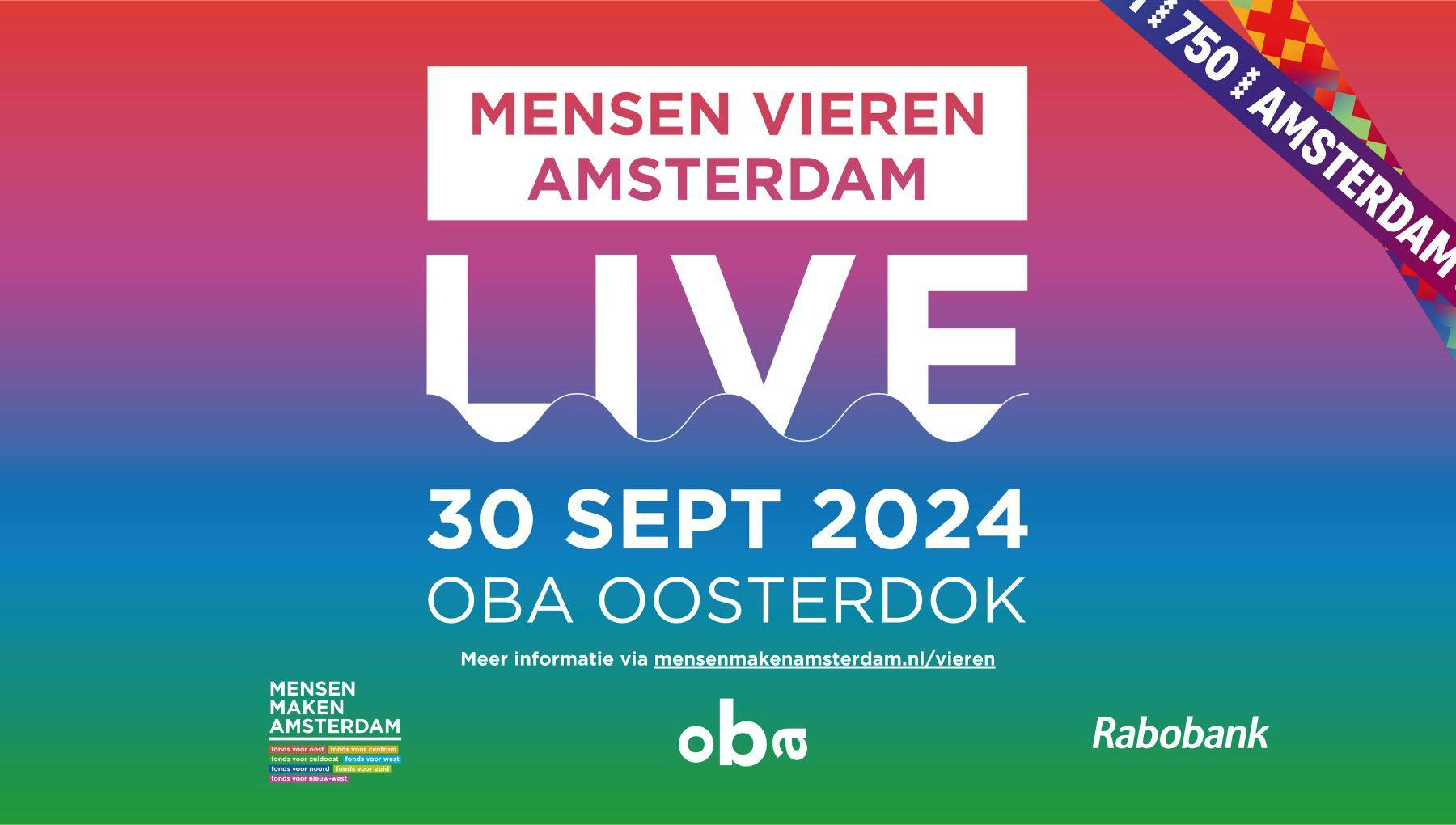 Mensen Maken Amsterdam LIVE: Stem op het leukste verjaardagidee voor Amsterdam!