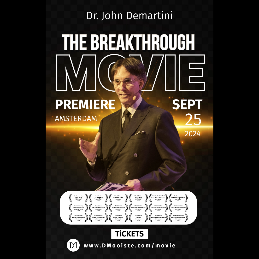 Filmpremière en lezing: Inspiratie met Dr. John Demartini