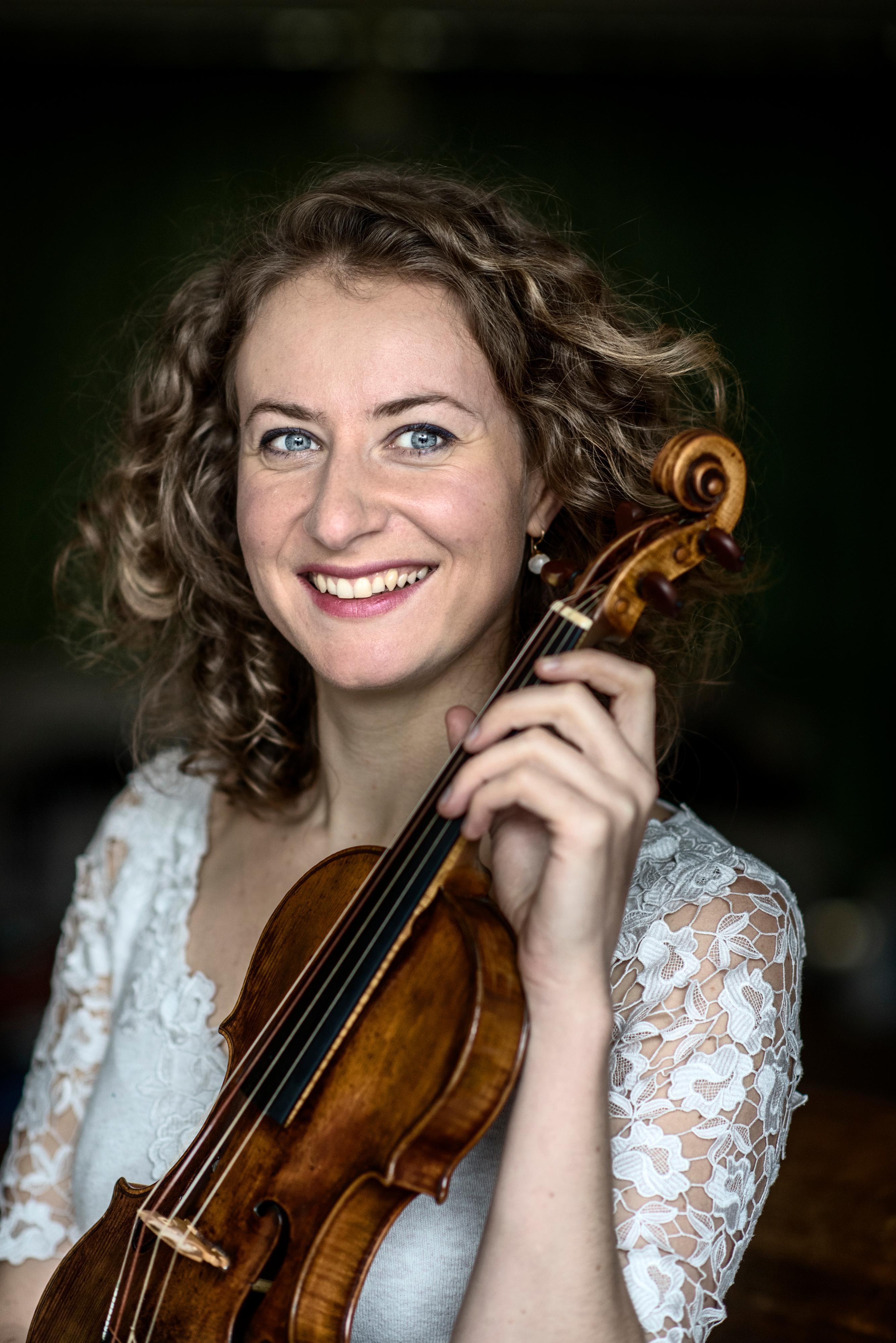 Concert pianist Olga Pashchenko and violinist Cecilia Bernardini