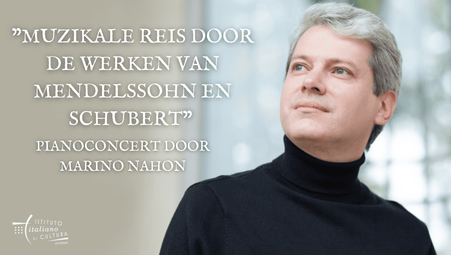 Marino Mahon maakt muzikale reis door de werken van Mendelssohn en Schubert