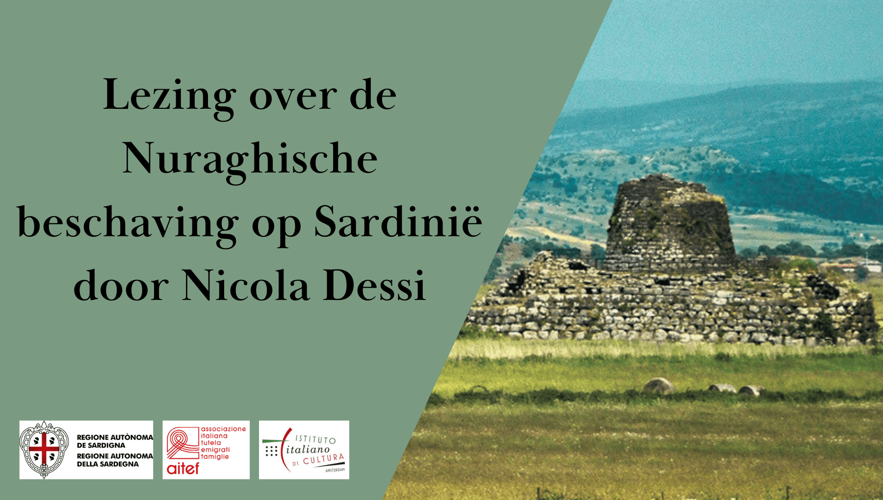 Lezing over de Nuraghische beschaving op Sardinië door Nicola Dessi