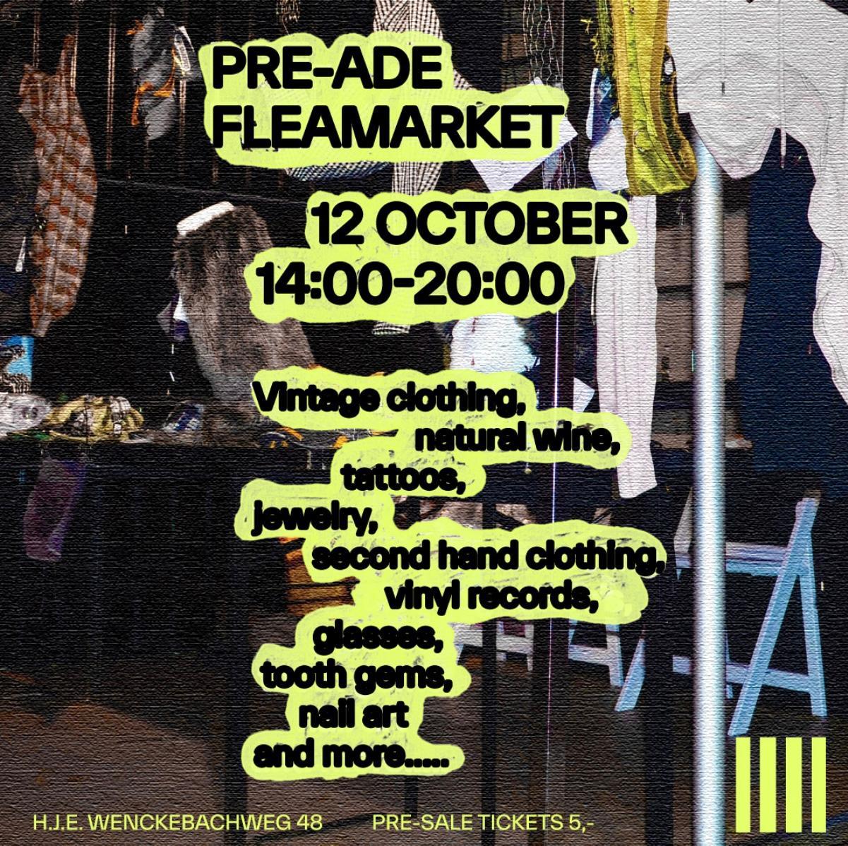 ADE: Levenslang Pre ADE Flea market