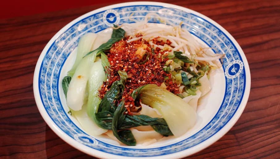 Spicy noodle dish at Jinweide Beef Noodles