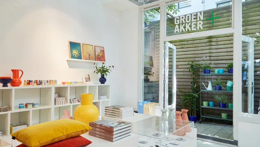 Interior of Groen+Akker design and souvenir store.
