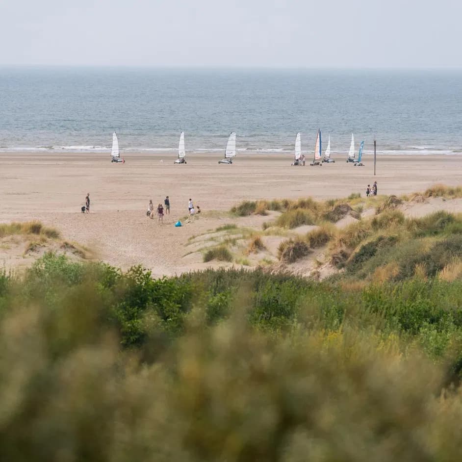 Blowcarters at IJmuiderslag beach.