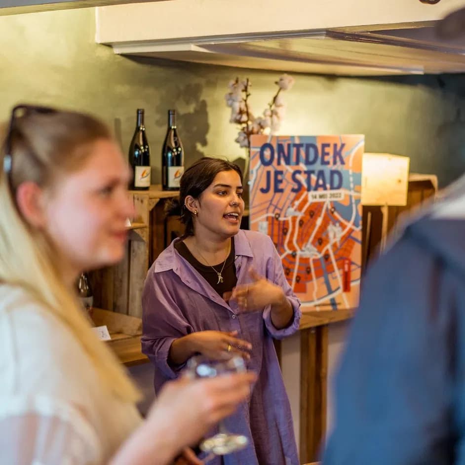 People getting a tasting tour at Willicroft Store.