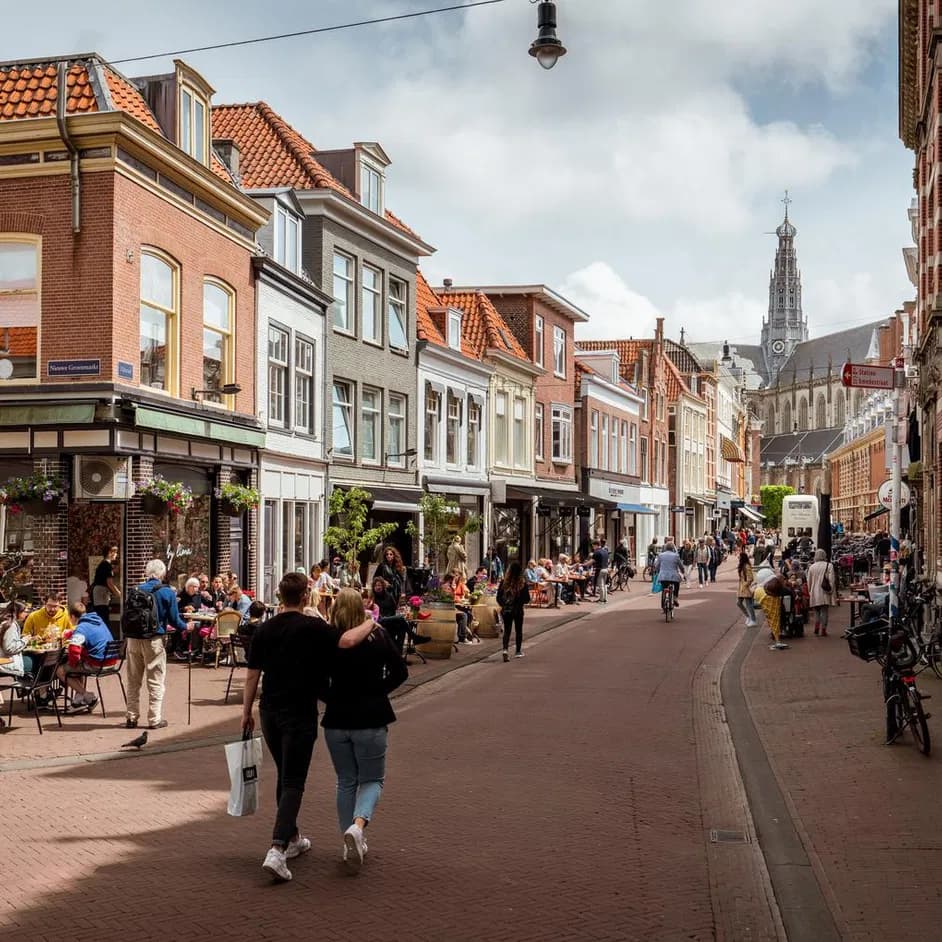 Haarlem shopping street.