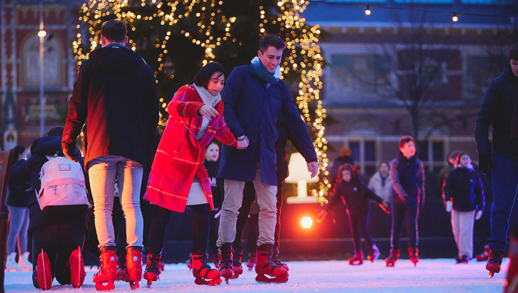 Schaatsbaan op het Museumplein