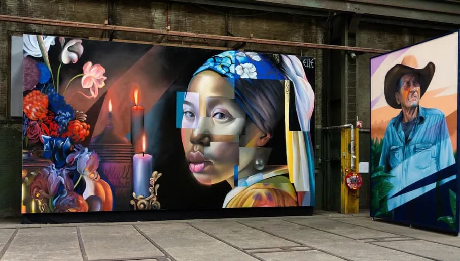 Streetart works at Straat Museum