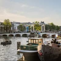 The Skinny Bridge (Magere Brug) over the Amstel river.