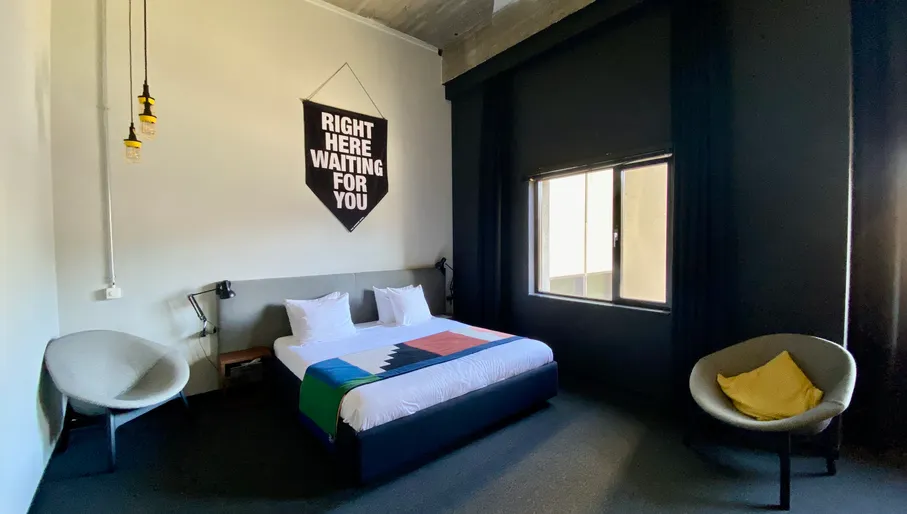 Hotel room at The Social Hub