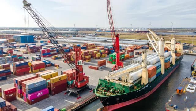 port of amsterdam ships cargo containers