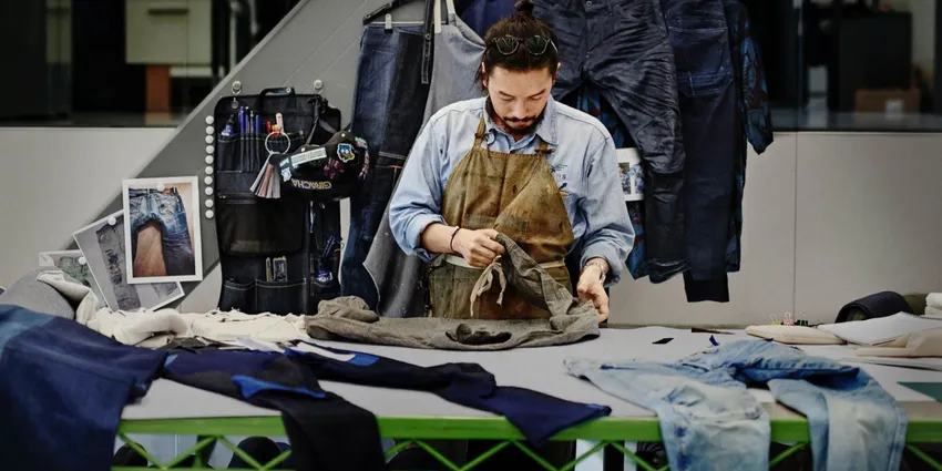 Tailor at work for sustainable fashion brand G-Star.