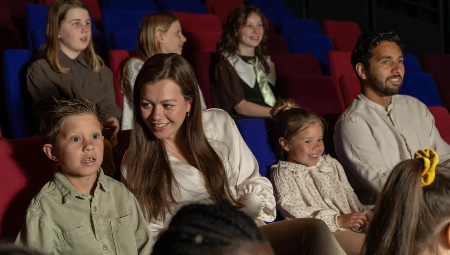 Audience enjoying the play at Theater De Krakeling