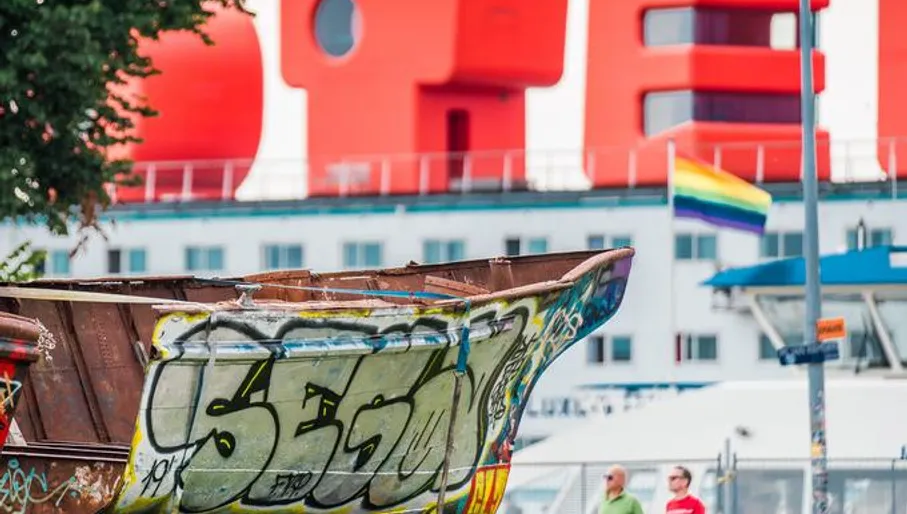 The NDSM wharf in Amsterdam Noord is a rugged, adventurous, and iconic area on the IJ. The free character, the post-industrial buildings, and the creative atmosphere form the backdrop where culture, self-organization, and urban development come together