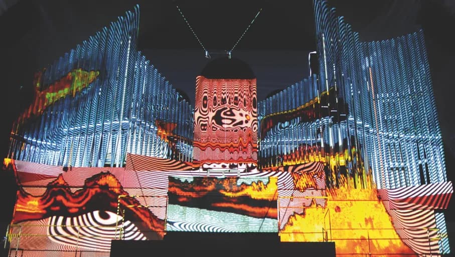 Orgelpark colourful music installation